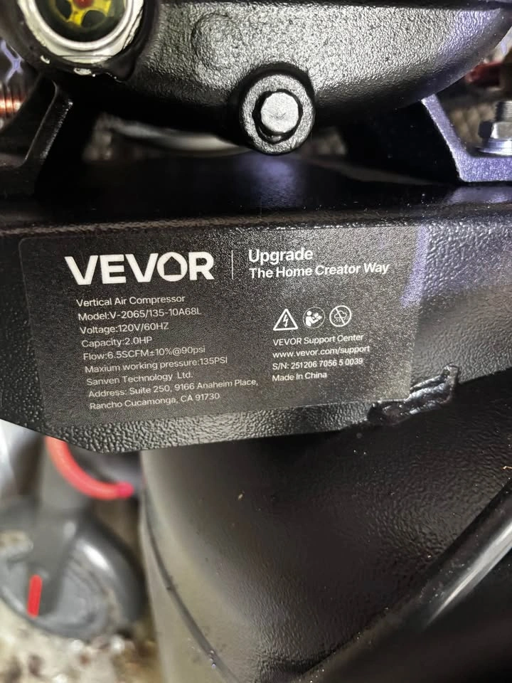 VEVOR Vertical Air Compressor - photo 5