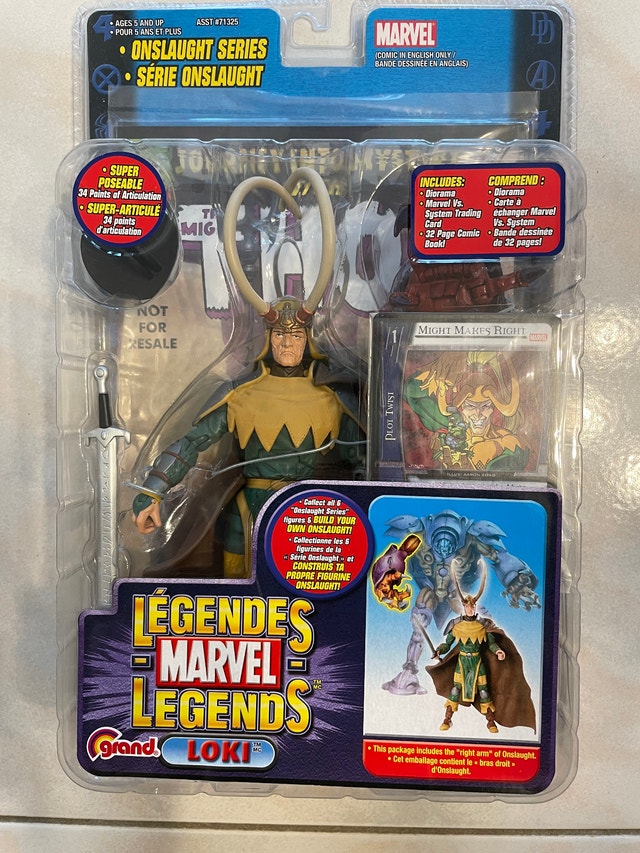 ToyBiz Marvel Legends Figure Onslaught BAF Series LOKI 2006