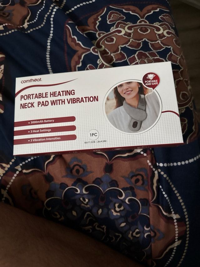 Comfheat Portable Heating Neck Pad with Vibration