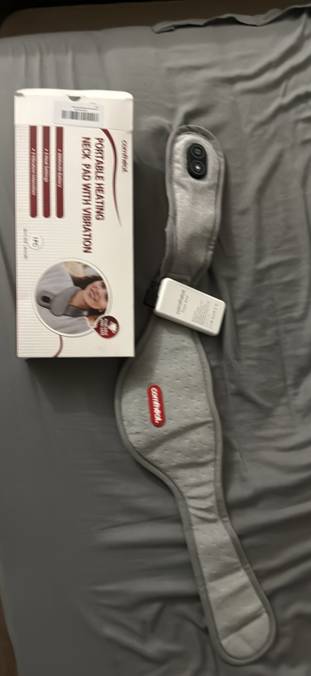 Comfheat Portable Heating Neck Pad with Vibration - photo 2