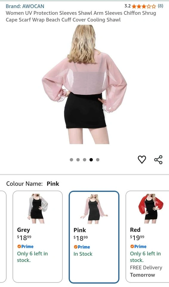 Pink Sheer Long Sleeve Cropped Shrug - photo 3