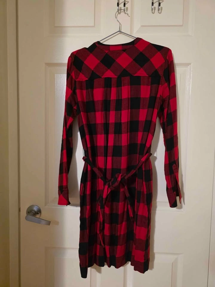 Gap Buffalo Plaid Shirt Dress - photo 2