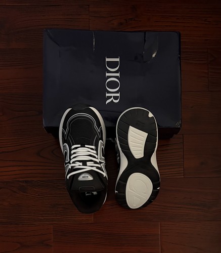 Christian Dior B30s | Black and White Mesh & Leather (Size 7) - photo 2