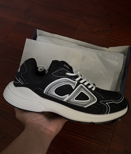 Christian Dior B30s | Black and White Mesh & Leather (Size 7) - photo 3