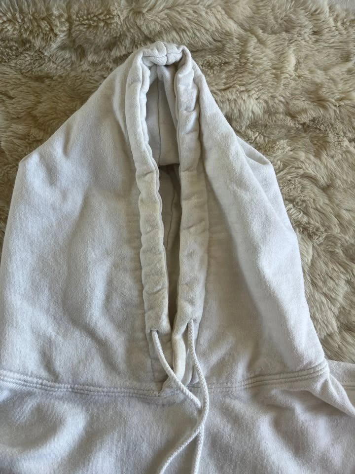 Brandy Melville Christy Flame Hoodie White Red - photo 2
