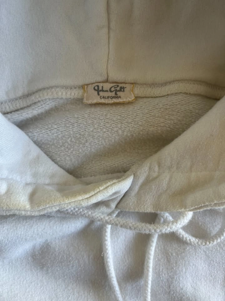 Brandy Melville Christy Flame Hoodie White Red - photo 3