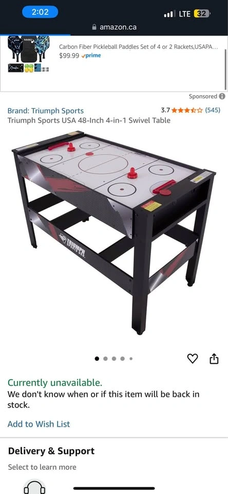 Triumph Sports USA 48-Inch 4-in-1 Swivel Table - photo 3