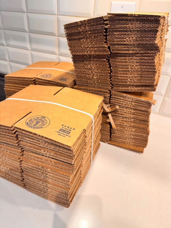 Uline 4x4x3” Shipping Boxes (100 Total) - photo 2