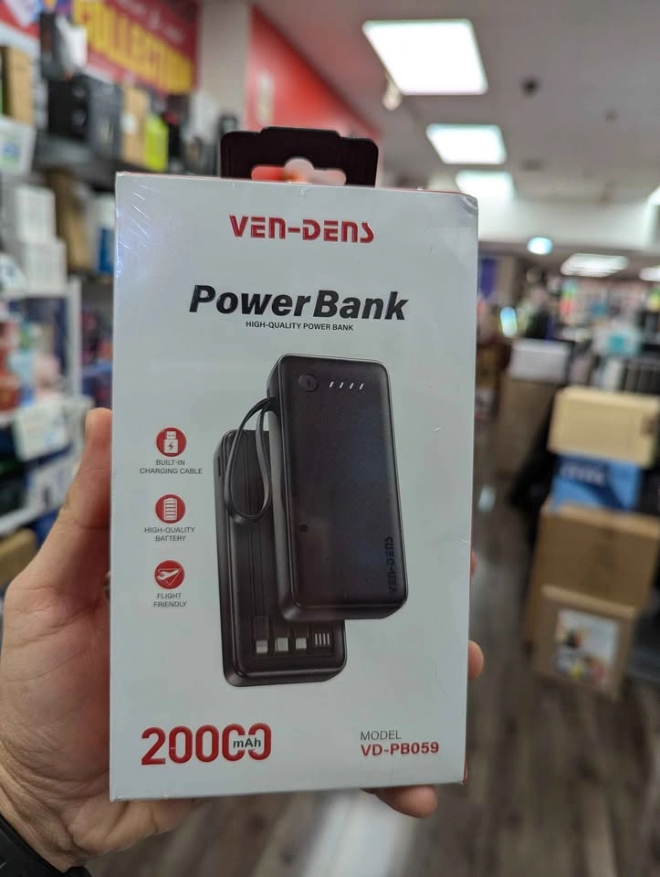 Vendens Fast Powerbank (10000mAh, 20000mAh, Cables Inbuilt) - photo 2