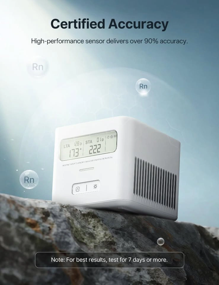 X-Sense Digital Radon Detector – LCD Display – Tested - photo 2