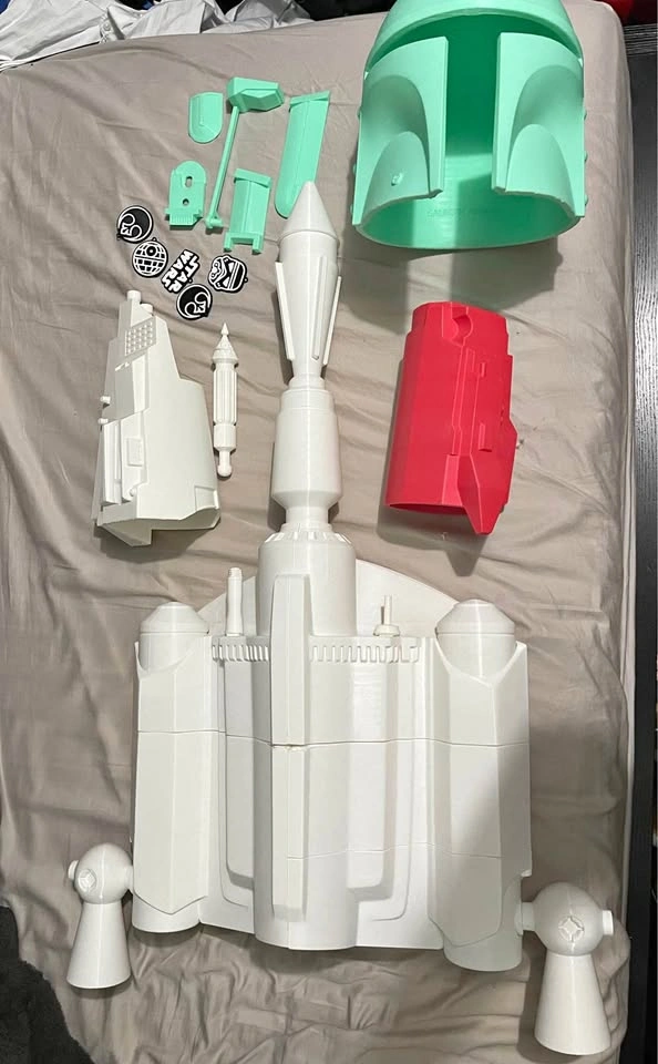 1:1 scale 3d printed boba fett jet pack plus armor