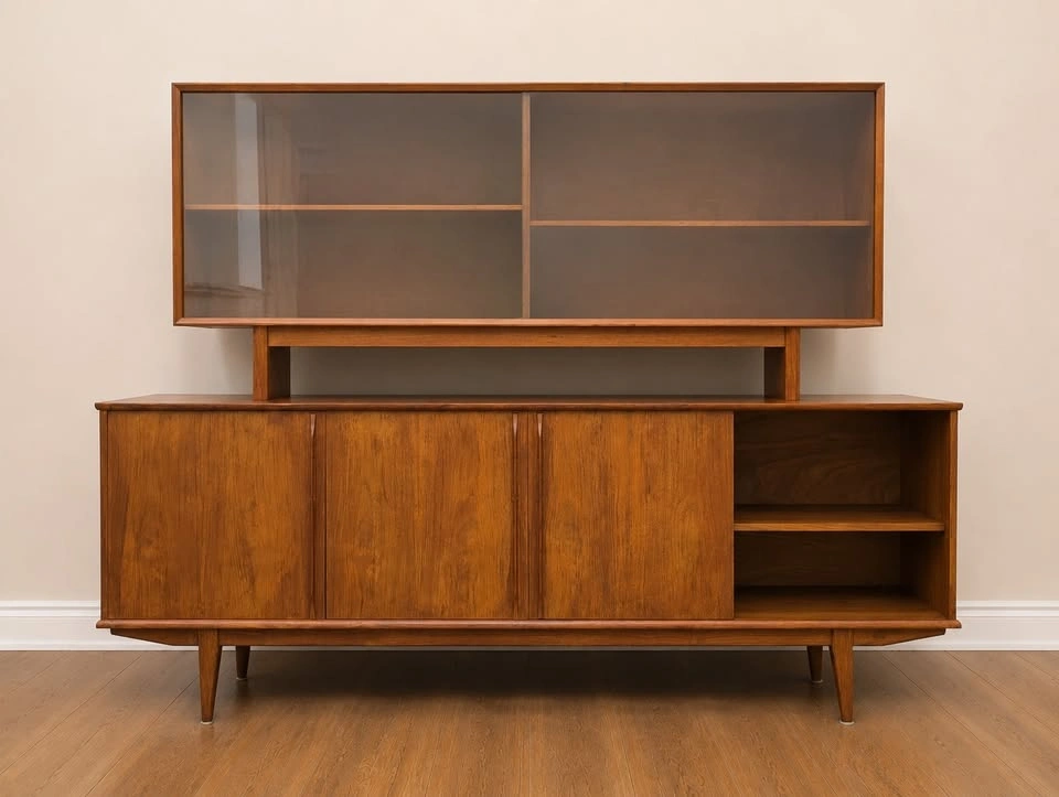 Vintage Teak MCM Credenza / Sideboard / Wall Unit - photo 2