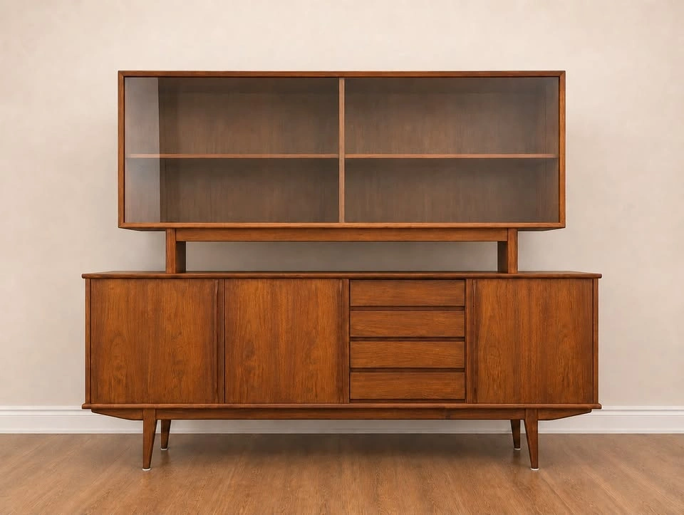 Vintage Teak MCM Credenza / Sideboard / Wall Unit - photo 3