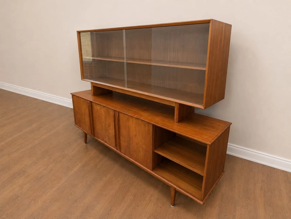 Vintage Teak MCM Credenza / Sideboard / Wall Unit - photo 4