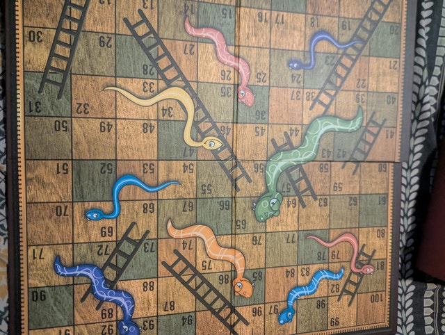 Snakes & Ladders Full Board Game Set - photo 3