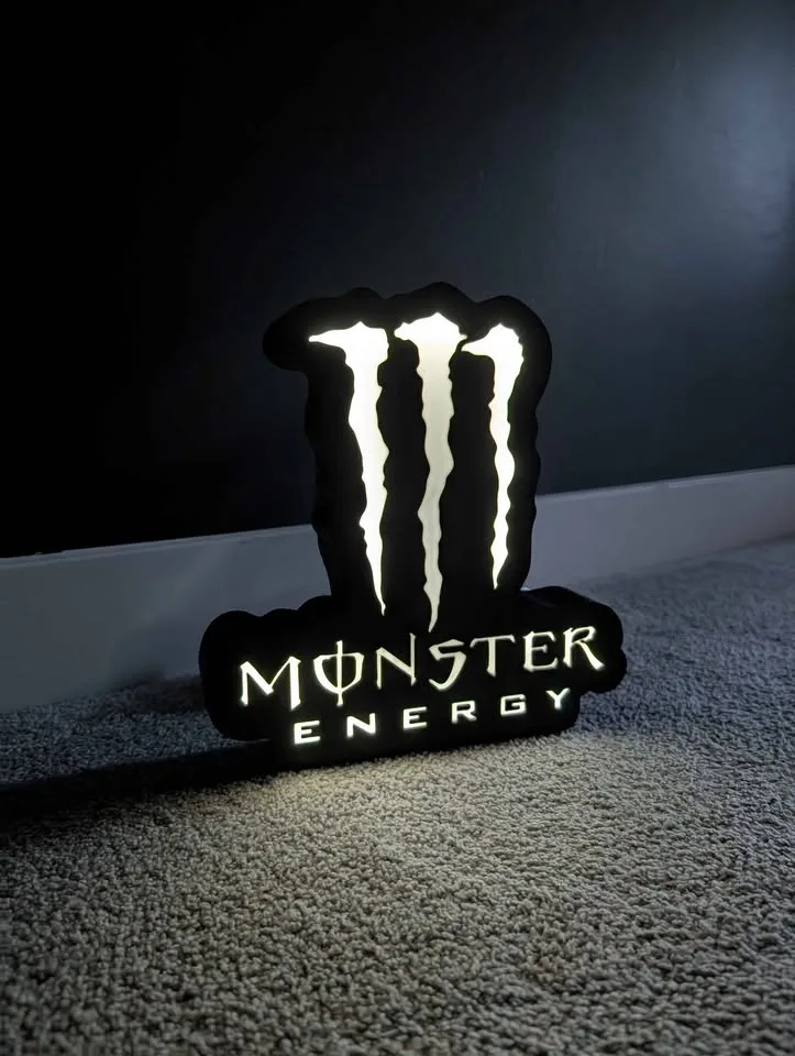 Monster Energy Drink LED Lightbox | USB Powered image indicator(2)