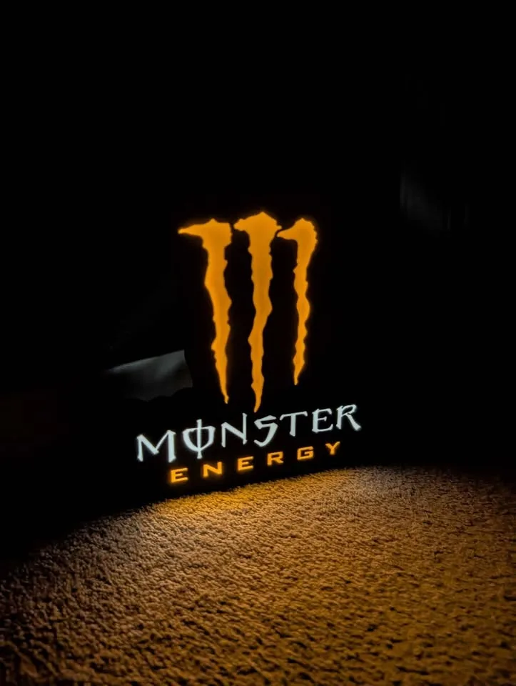 Monster Energy Drink LED Lightbox | USB Powered image indicator(3)