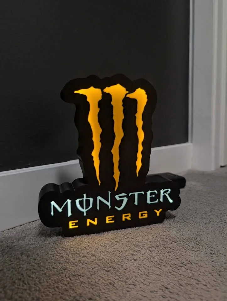 Monster Energy Drink LED Lightbox | USB Powered image indicator(4)