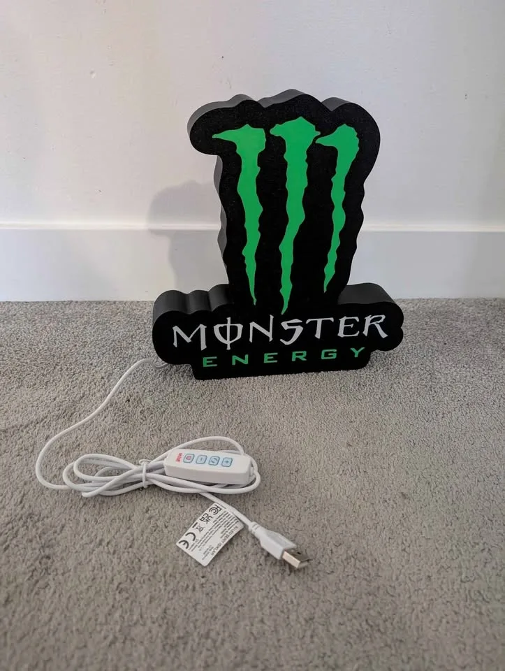 Monster Energy Drink LED Lightbox | USB Powered image indicator(5)