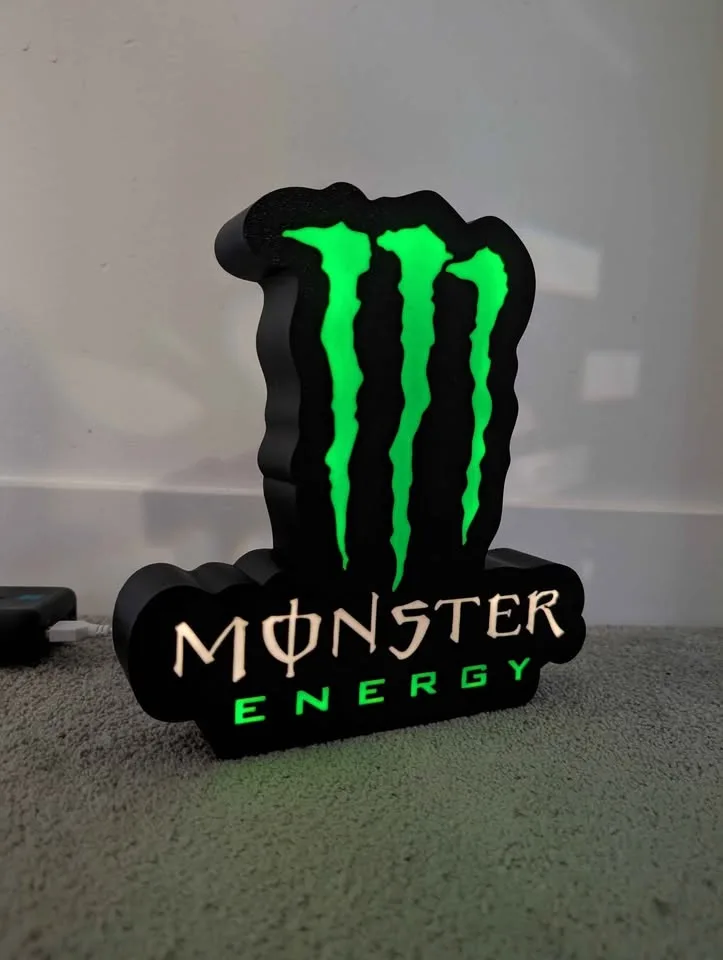 Monster Energy Drink LED Lightbox | USB Powered image indicator(6)