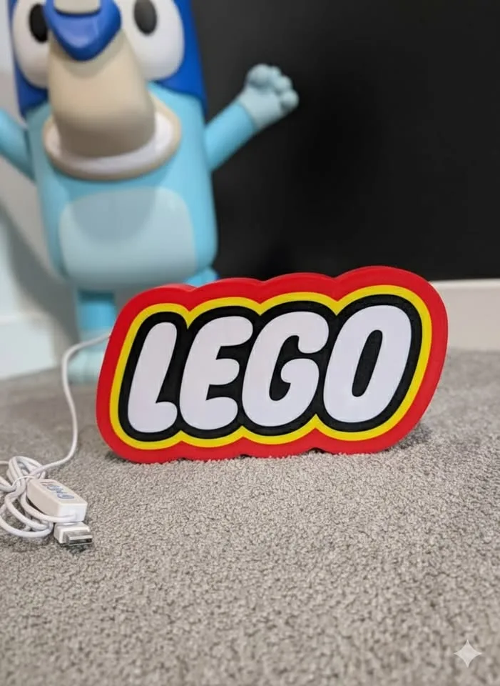 LEGO LED Light Box Display | 3D Printed USB Power image indicator(2)