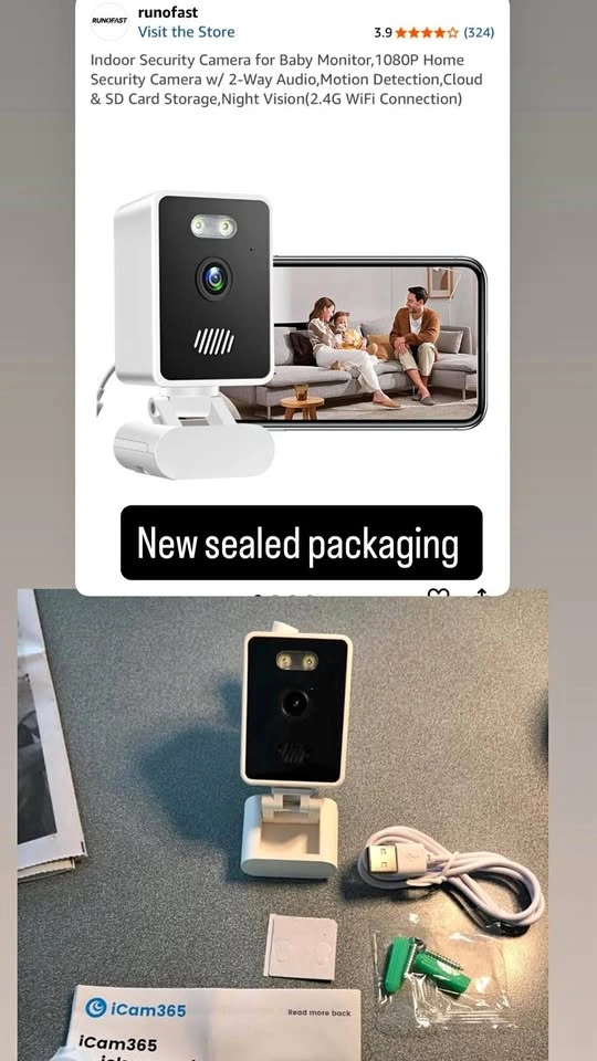Indoor Security Camera for Baby Monitor 1080P