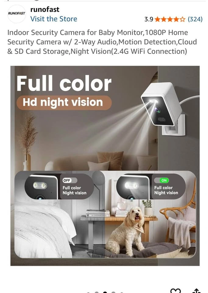 Indoor Security Camera for Baby Monitor 1080P - photo 5