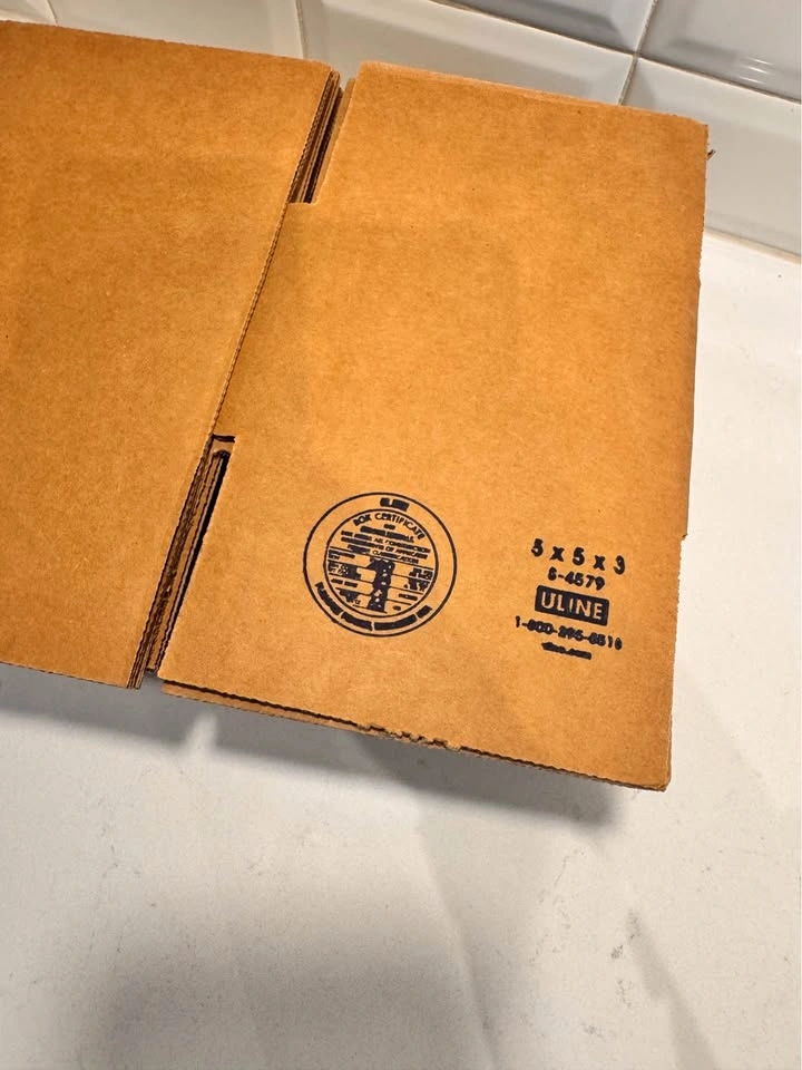 Uline 5x5x3 Shipping Boxes (13 total) - photo 2