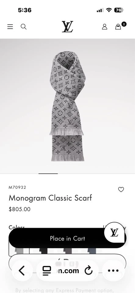 Louis Vuitton Monogram Classic Scarf - photo 2