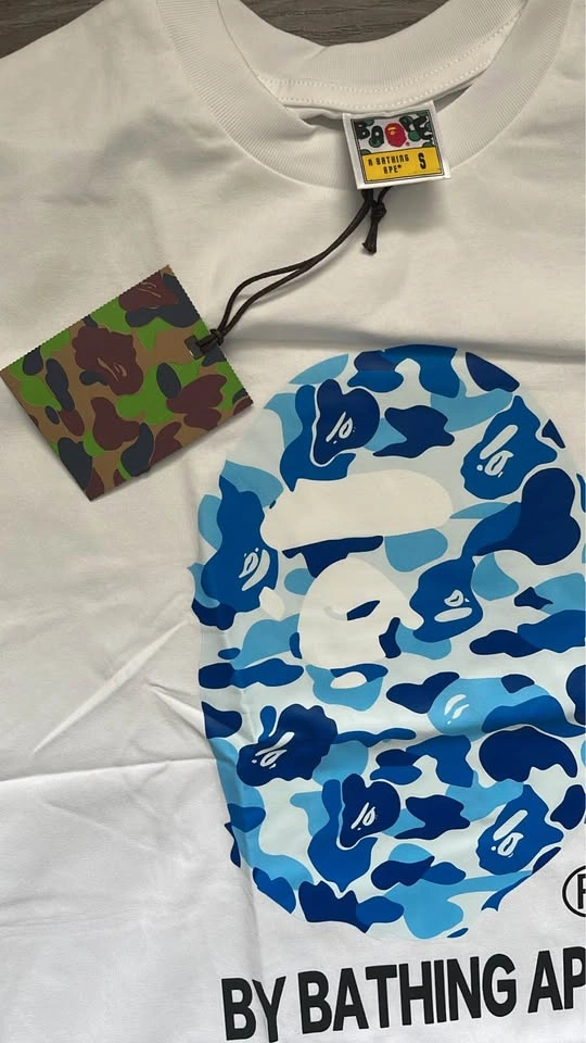Bape Blue Camo T-Shirt (White) - photo 2