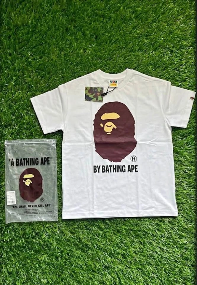 Bape Brown Ape Head T-Shirt (White)