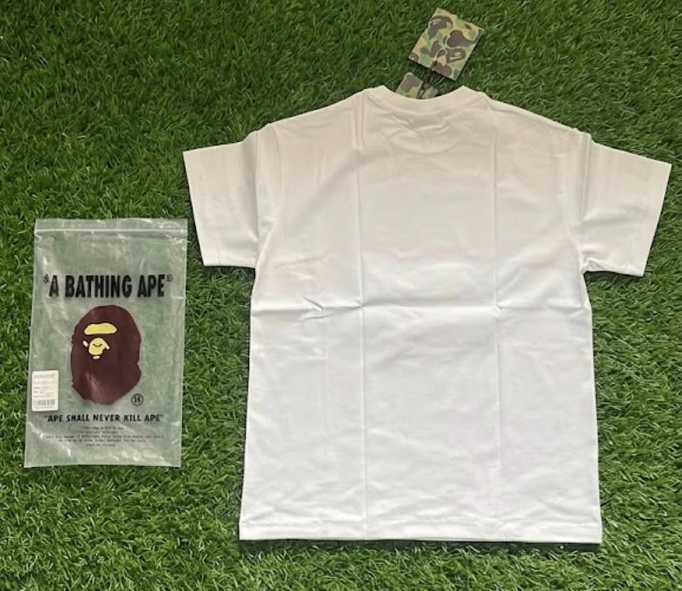 Bape Brown Ape Head T-Shirt (White) - photo 3