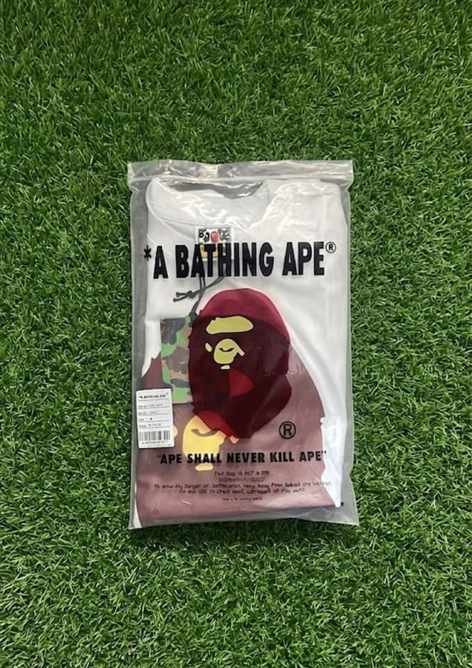 Bape Brown Ape Head T-Shirt (White) - photo 4