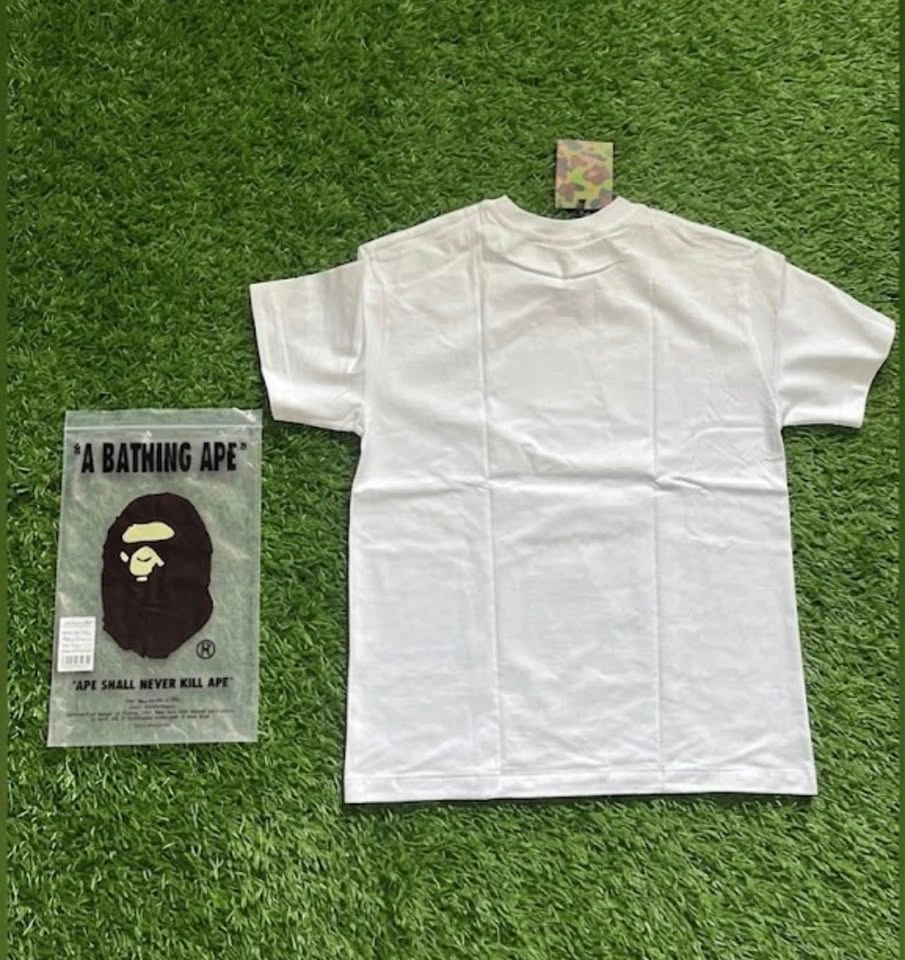 Bape Green Camo T-Shirt (White) - photo 3