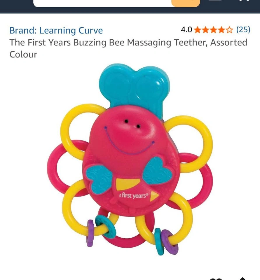 The First Years Buzzing Bee Massaging Teether - photo 3