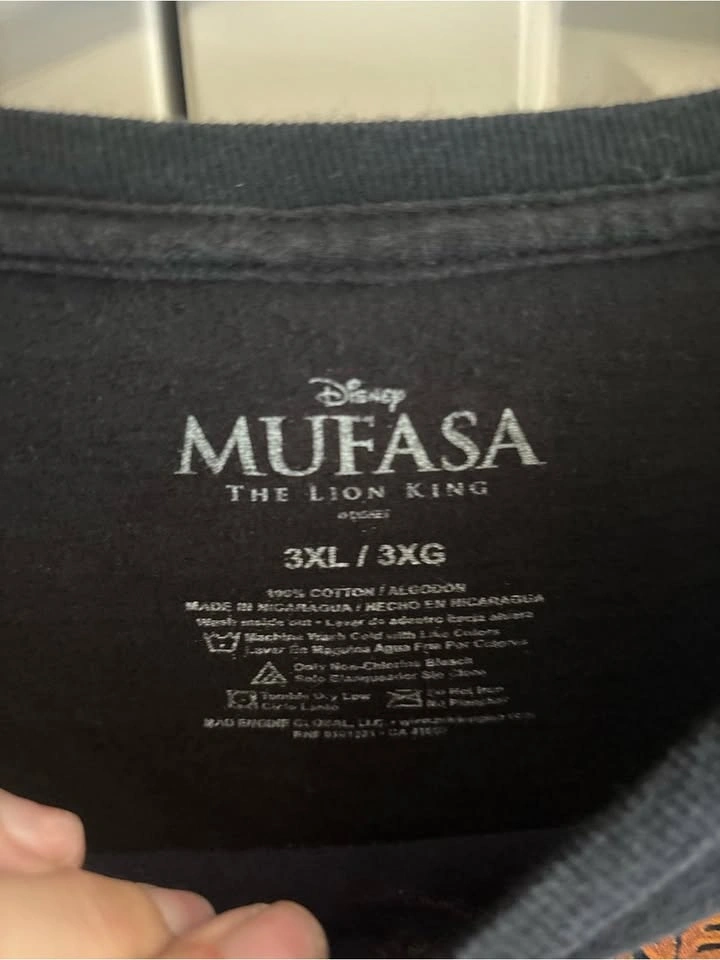 Disney Mufasa The Lion King Black Graphic Tee 3xl - photo 3