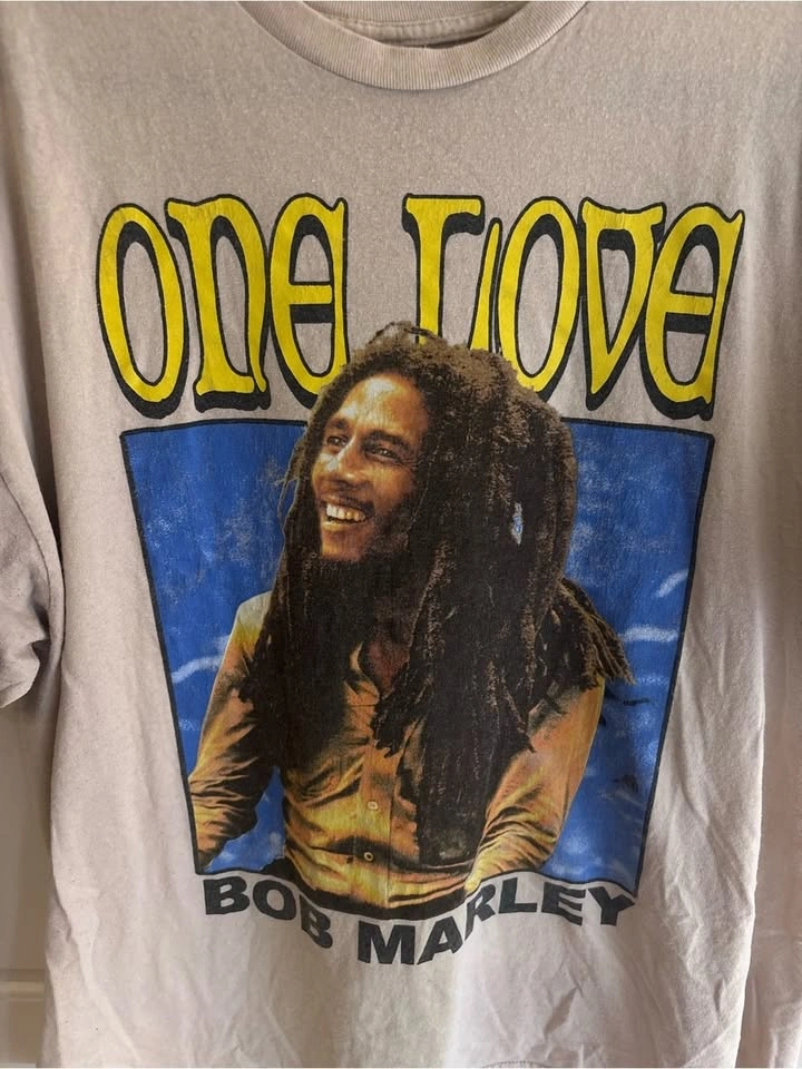 Bob Marley 'One Love' Graphic Tee - Beige xxl - photo 2
