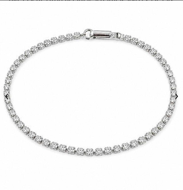 18K White Gold Diamond Tennis Bracelet