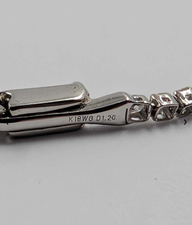 18K White Gold Diamond Tennis Bracelet - photo 5