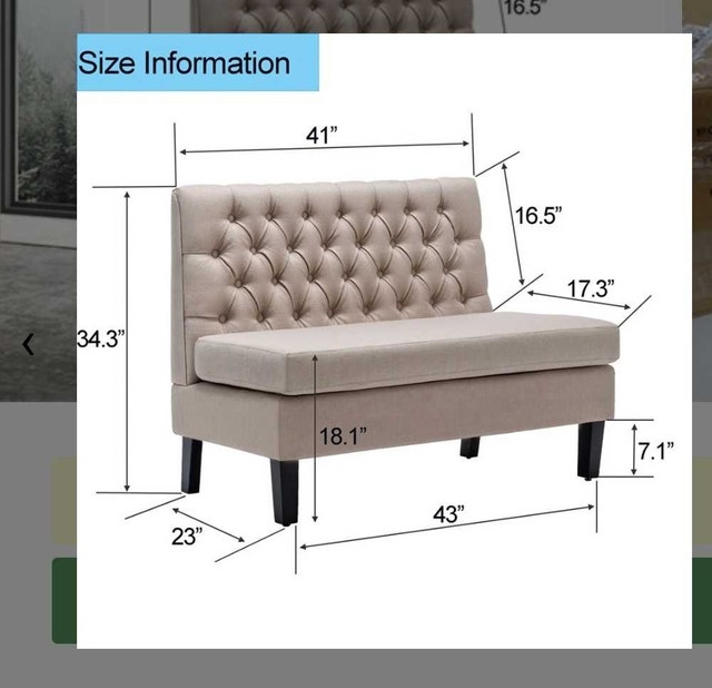 Canora Grey Pottorff Tufted Upholstered Bench - photo 3