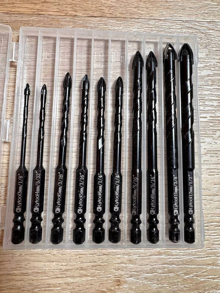 Lyttool 10-Piece Concrete & Masonry Drill Bit Set