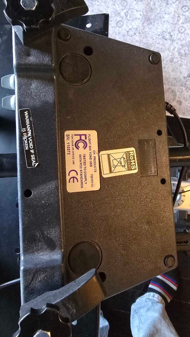 CH Products Flight Yoke and Saitek Rudder Pedals - photo 5