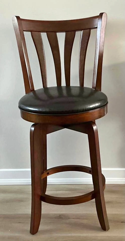 Swivel Wooden Bar Stool