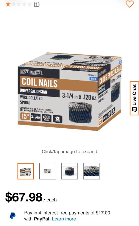 Bissett BT-CNF90 Coil Framing Nailer + Coil Nails - photo 3