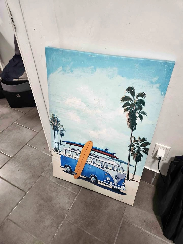 VW Van Beach Painting