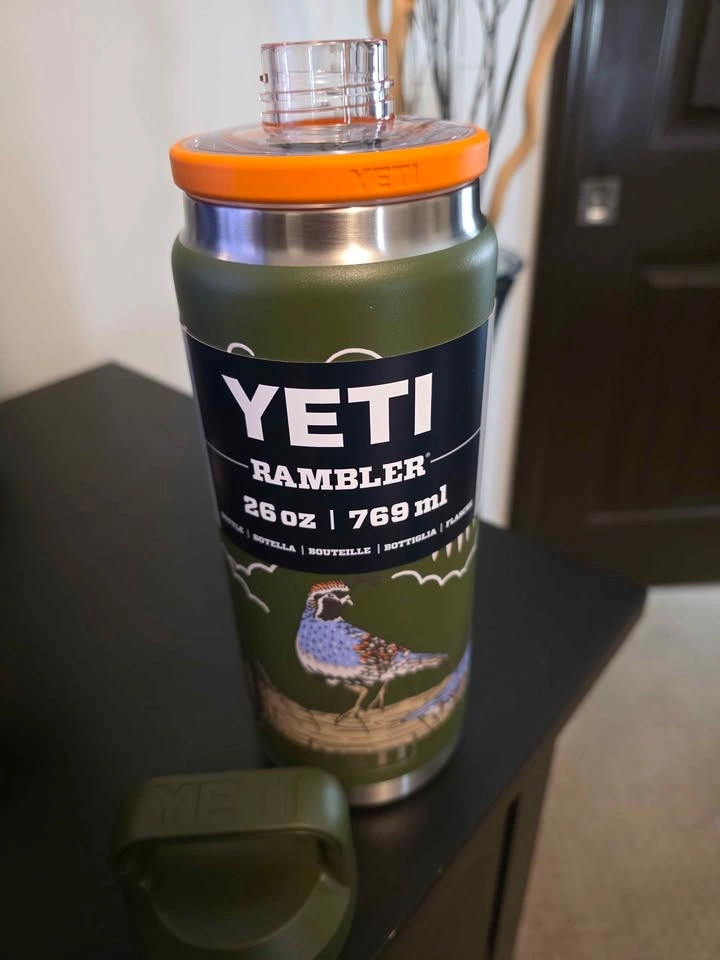 New! YETI Rambler 26 oz Bottle with Chug Cap - Upland Bird Olive - photo 2
