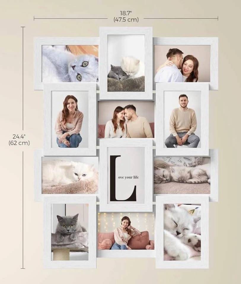 Collage Picture Frames – 12 Pack in BLACK 4x6 BRAND NEW - photo 3