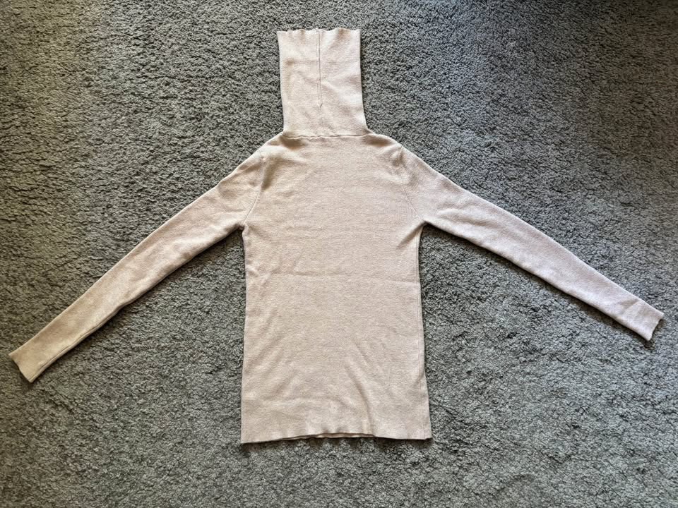 Beige Turtleneck Sweater XS - photo 2
