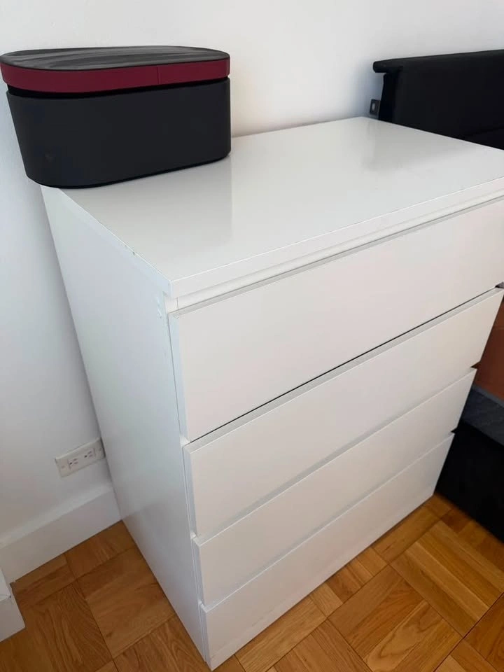White 4-Drawer Dresser – Modern, Clean Lines - photo 3