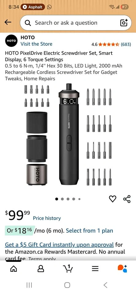 HOTO PixelDrive Electric Screwdriver Set